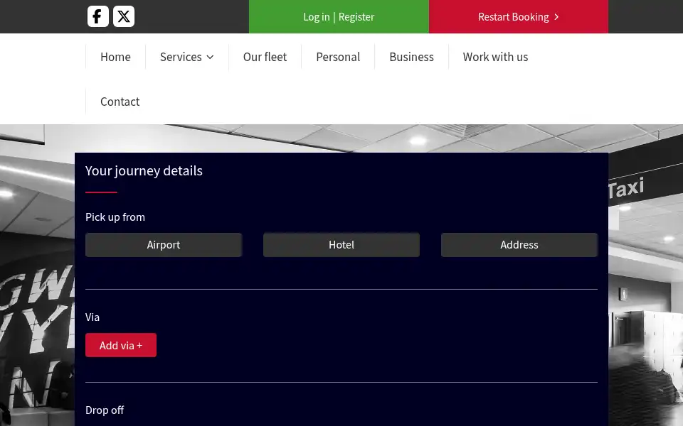 Screenshot of flightlinkwales.com