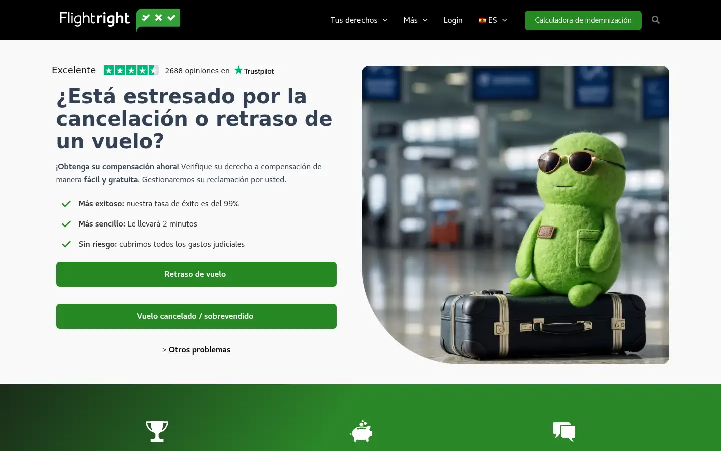 Screenshot of flightright.es