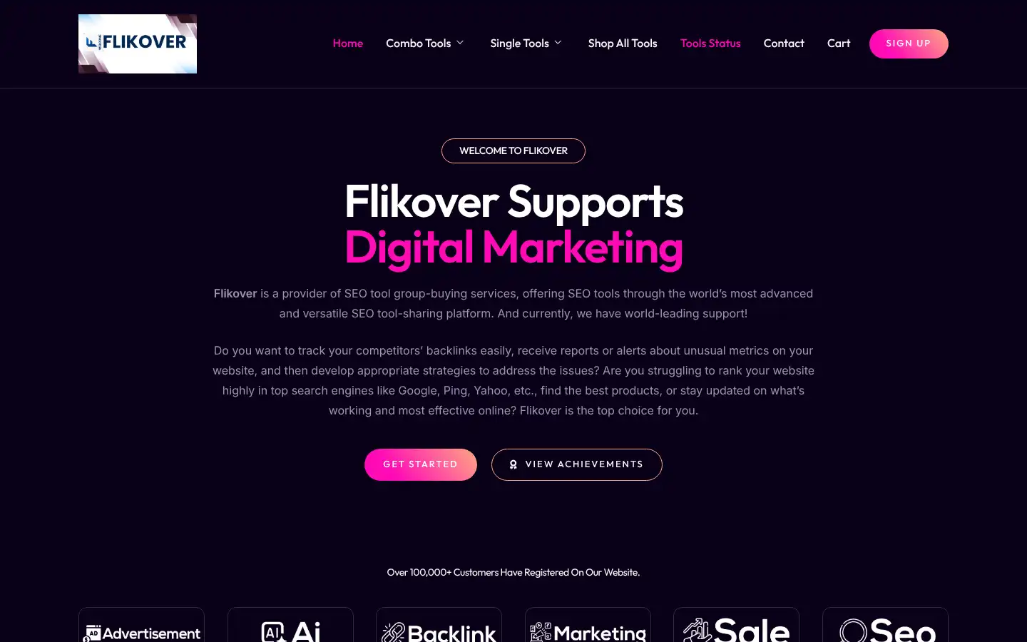 Screenshot of flikover.tech