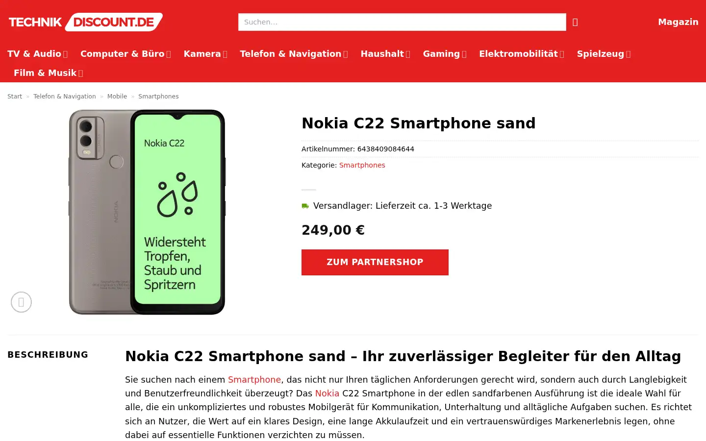 Screenshot of flip4shop.de