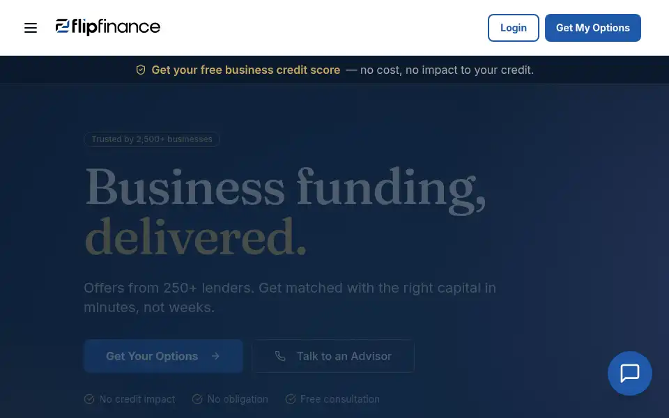 Screenshot of flipfinance.net