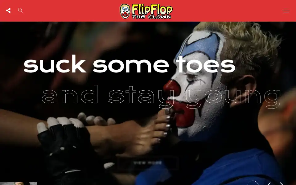 Screenshot of flipfloptheclown.com
