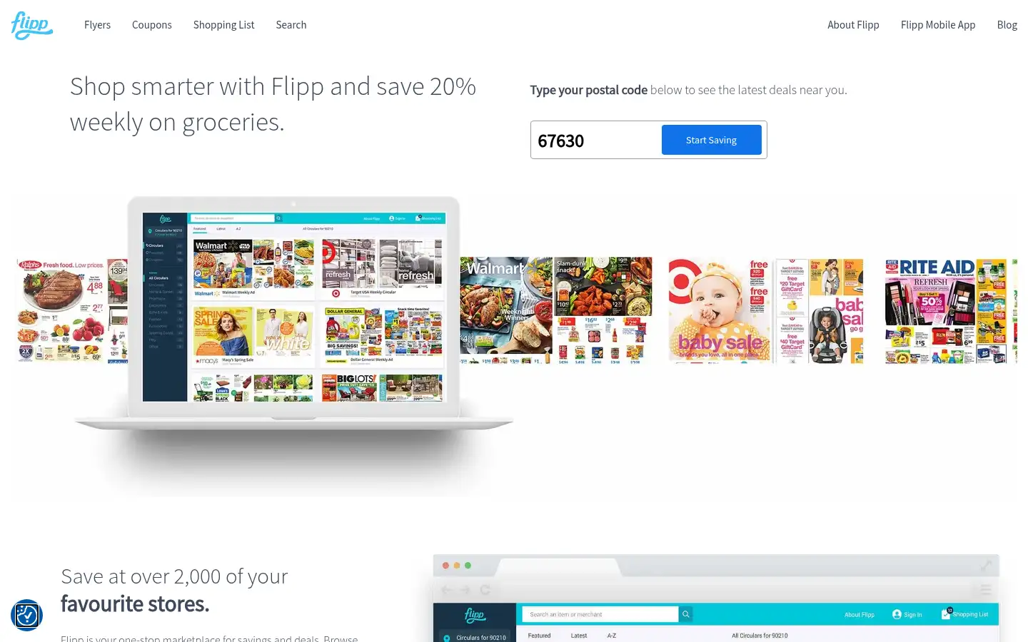 Screenshot of flipp.com