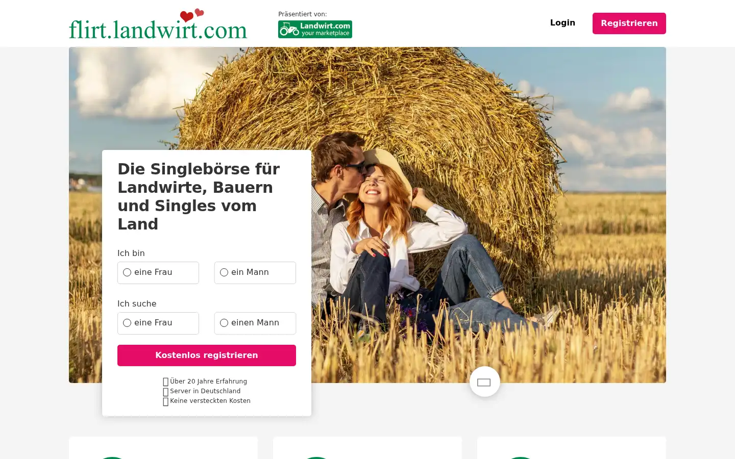 Screenshot of flirt.landwirt.com