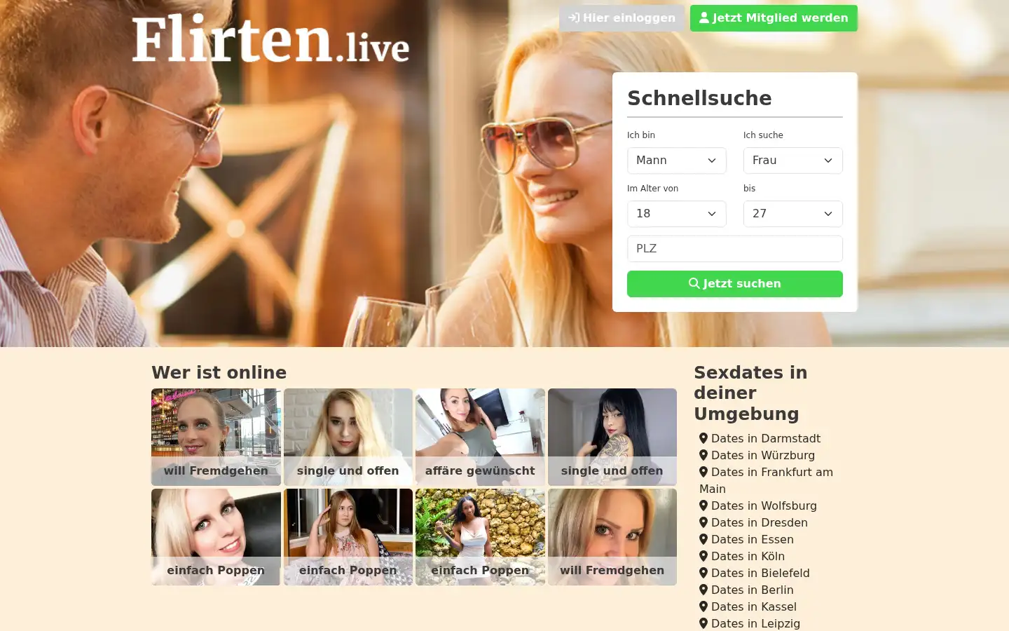 Screenshot of flirten.live