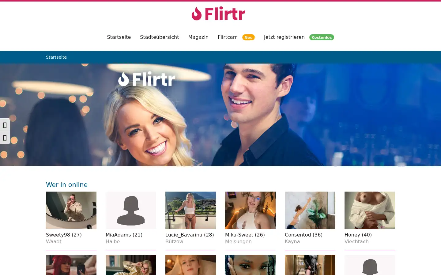 Screenshot of flirtr.net