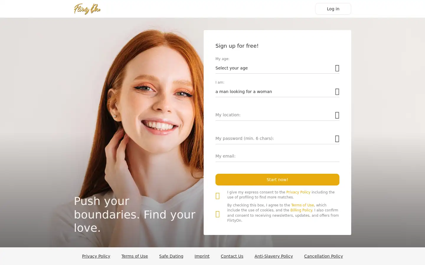 Screenshot of flirtyon.com