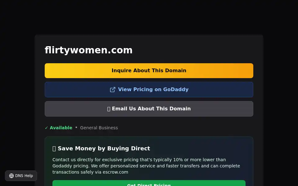 Screenshot of flirtywomen.com