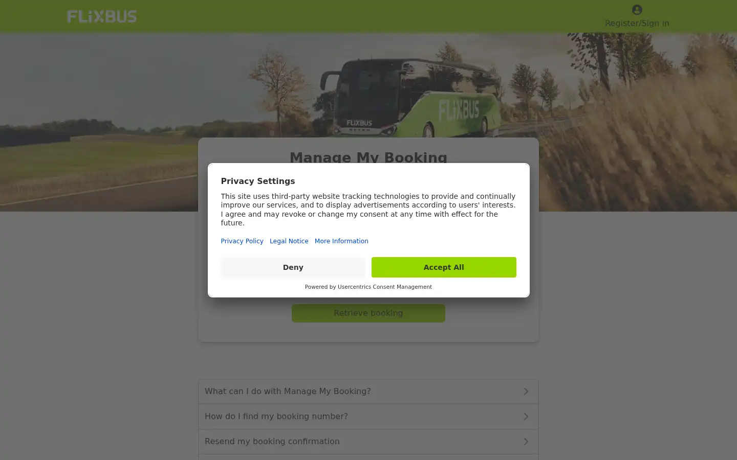 Screenshot of flixbus.com.au