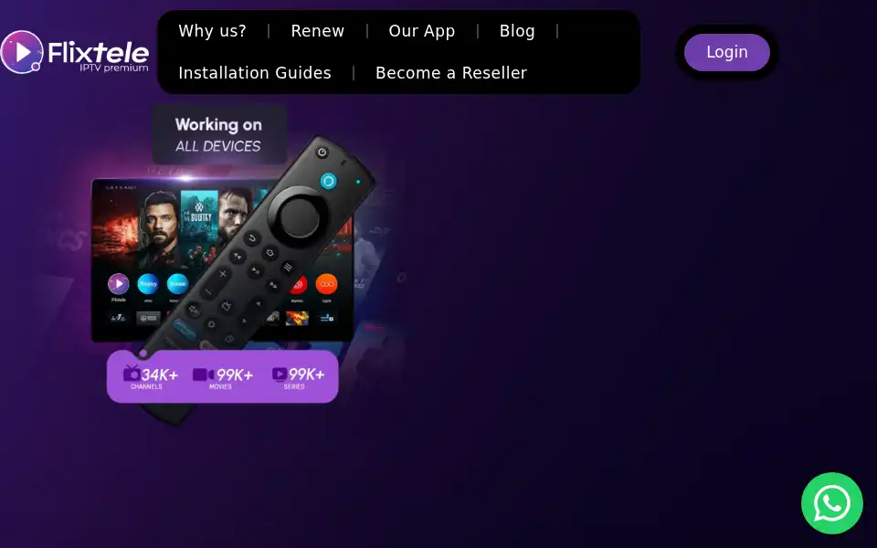 Screenshot of flixtele.net