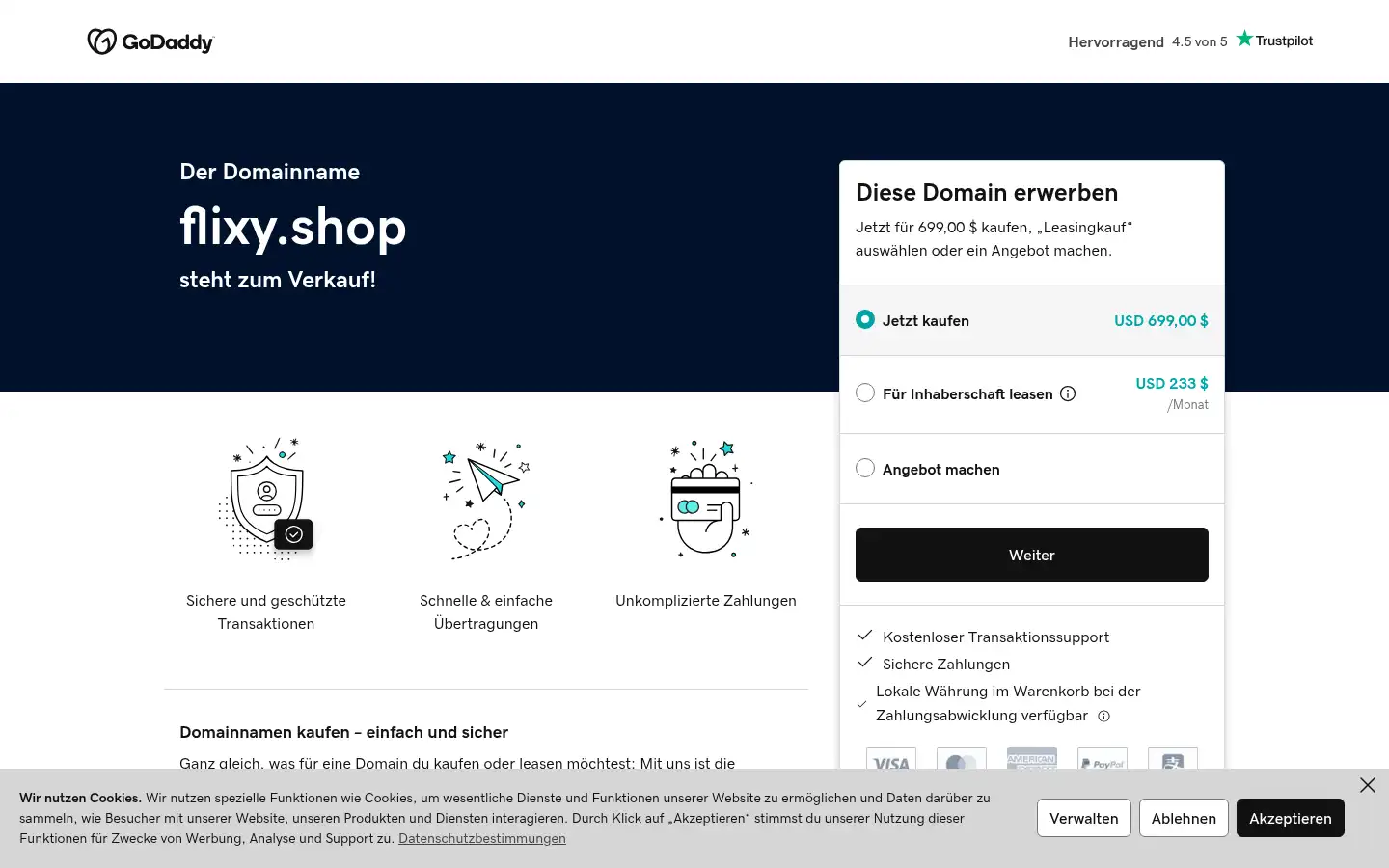 Screenshot of flixy.shop