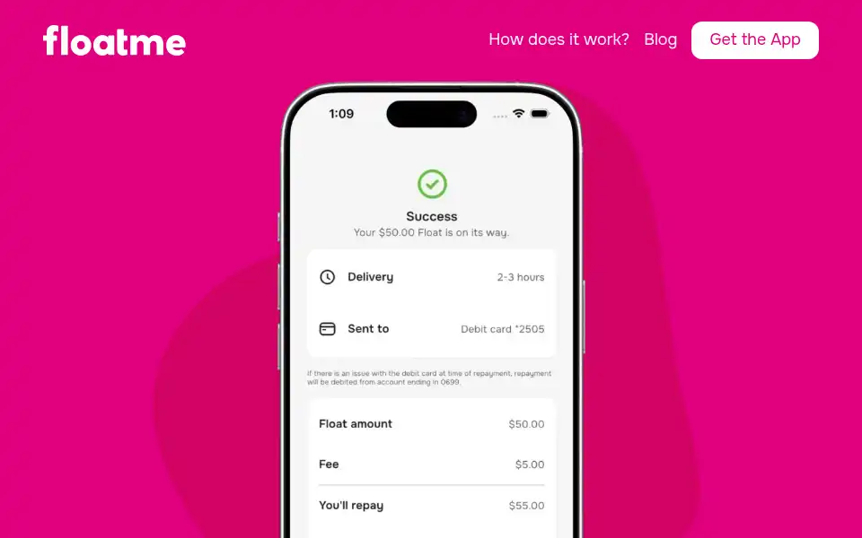 Screenshot of floatme.com