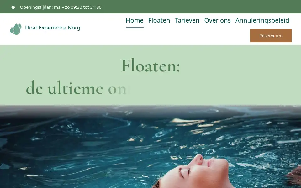 Screenshot of floatnorg.nl