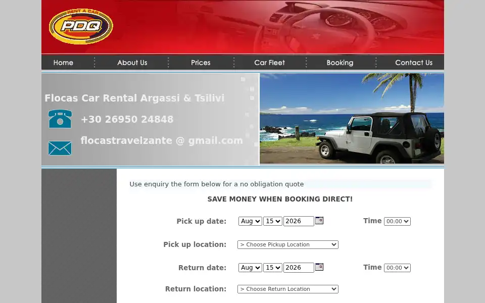 Screenshot of flocastravel.gr