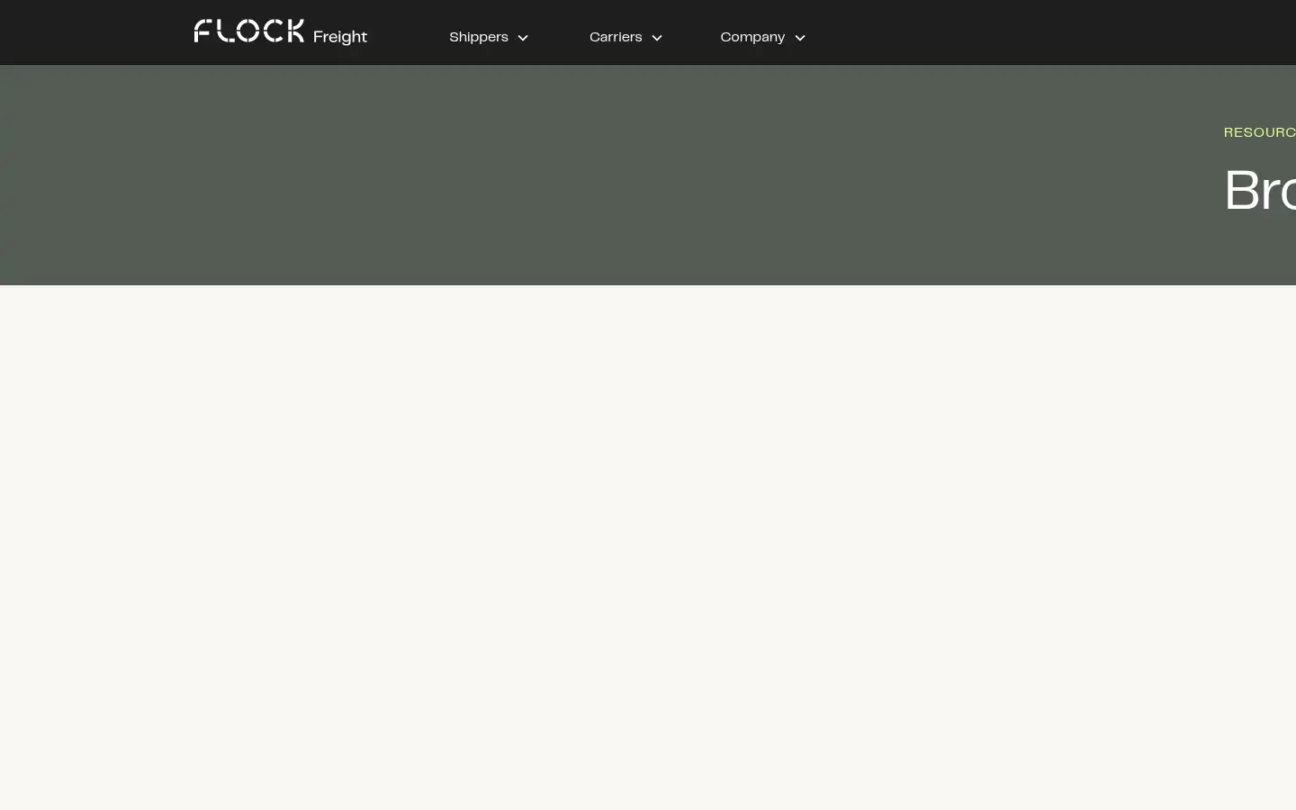 Screenshot of flockfreight.com