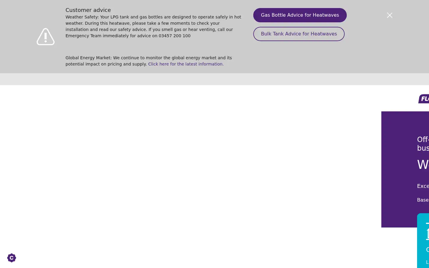 Screenshot of flogas.co.uk
