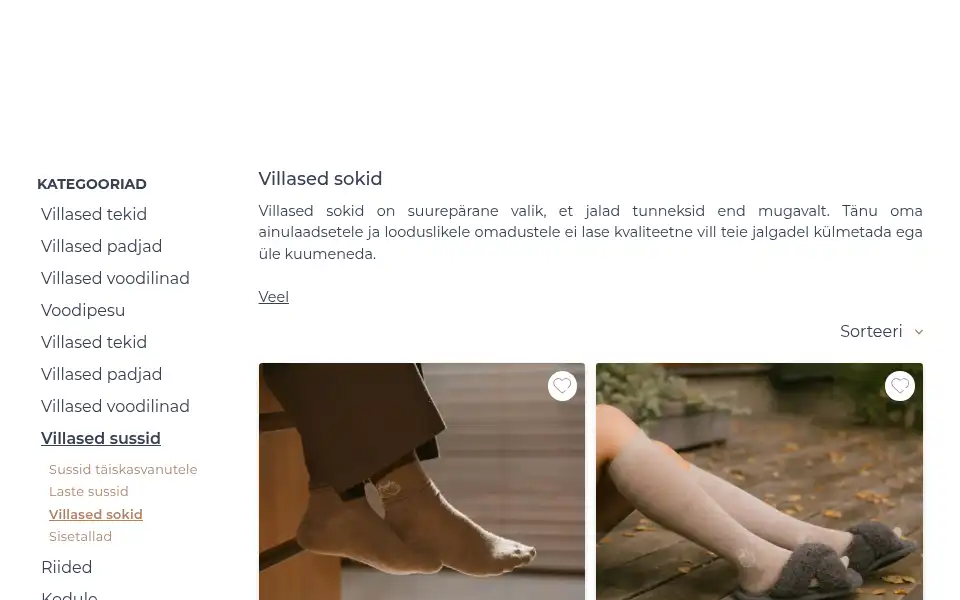 Screenshot of flokati.ee