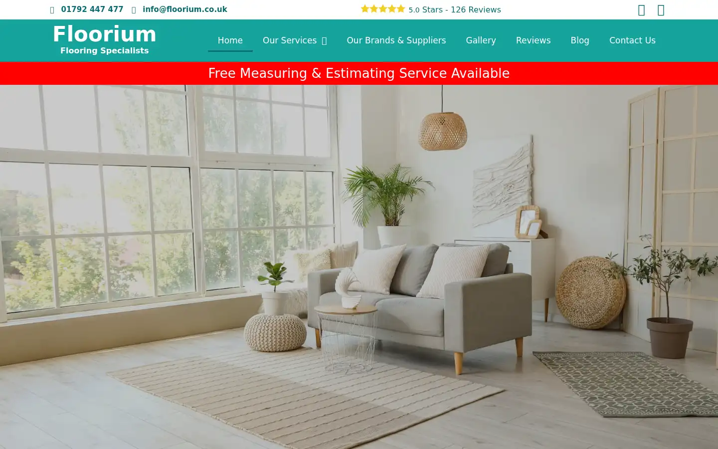 Screenshot of floorium.co.uk