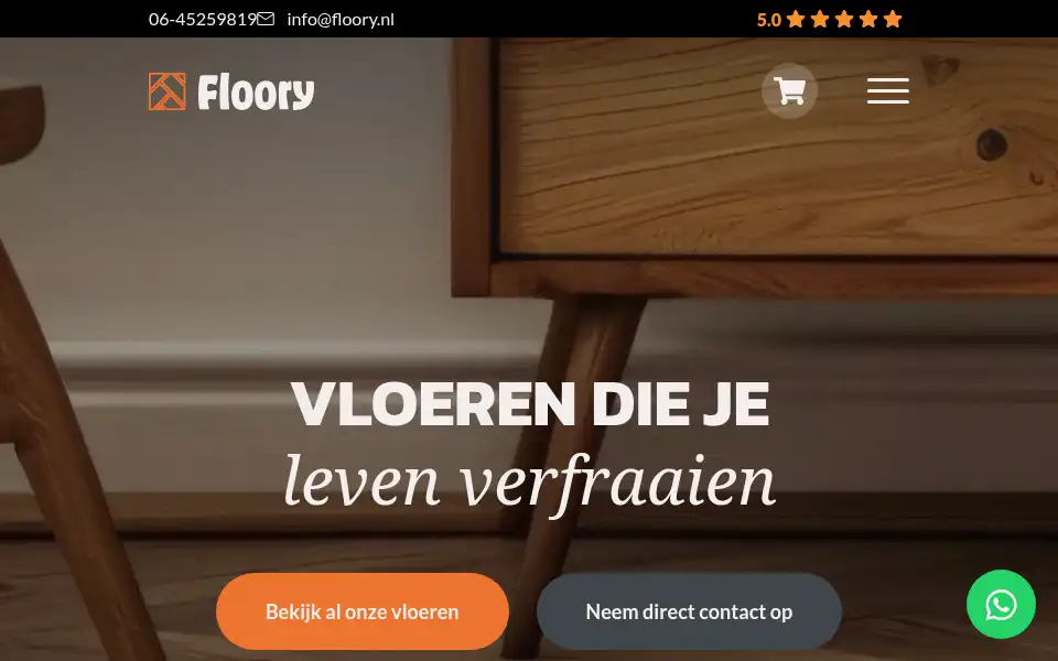 Screenshot of floory.nl