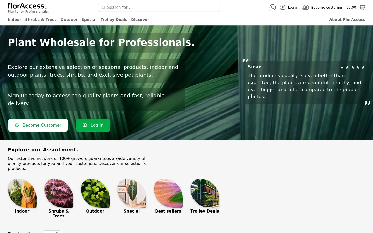 Screenshot of floraccess.com