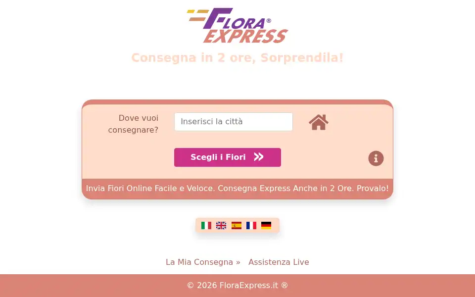 Screenshot of floraexpress.it