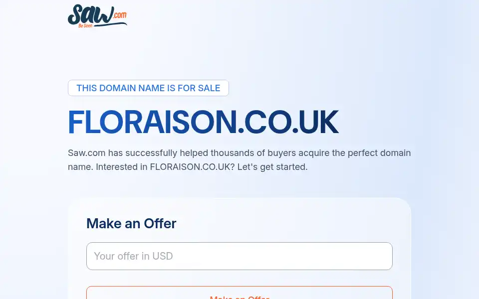 Screenshot of floraison.co.uk