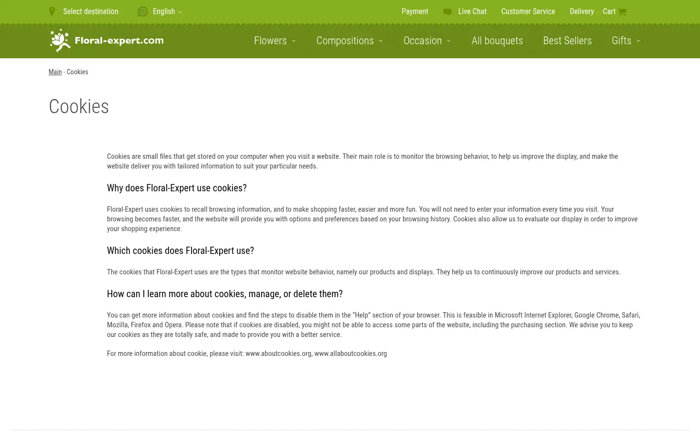 Screenshot of floral-expert.com