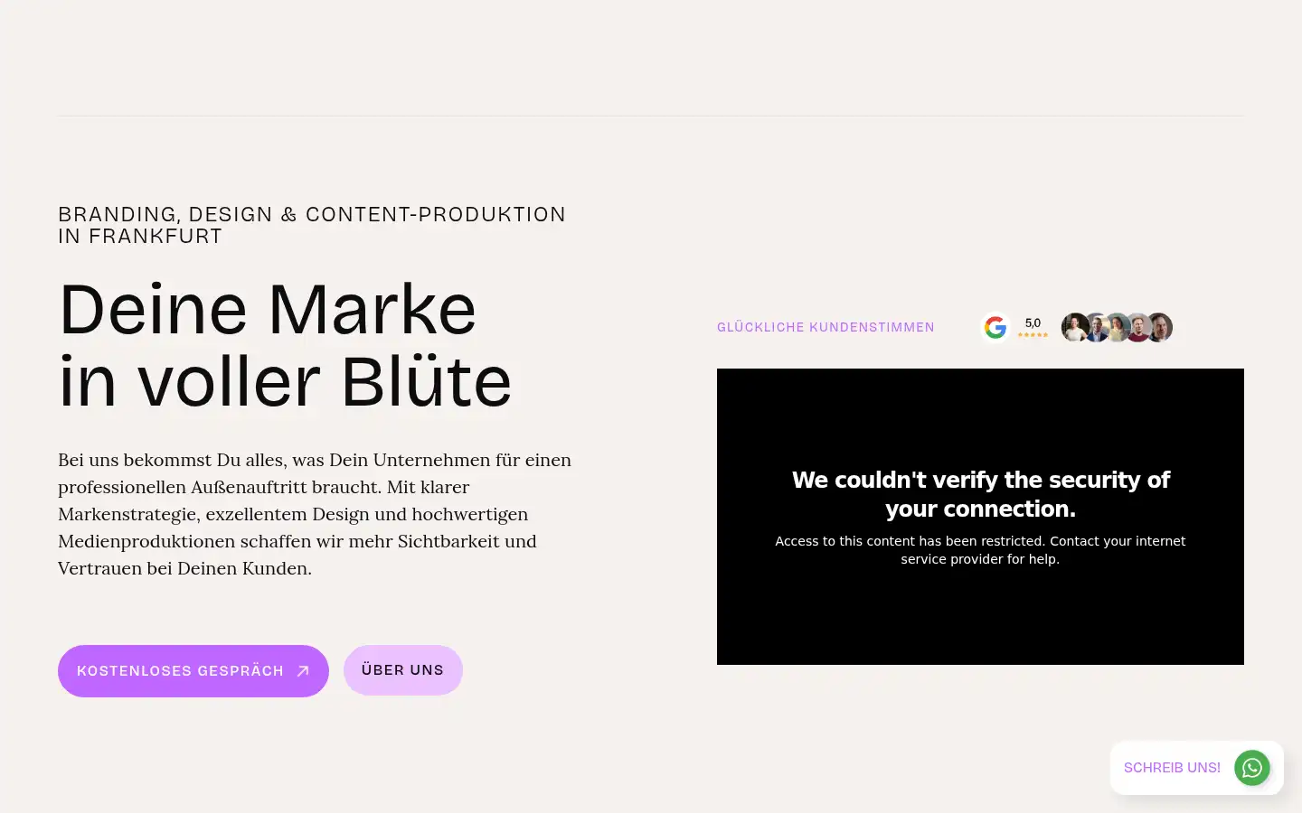 Screenshot of flores-studio.de