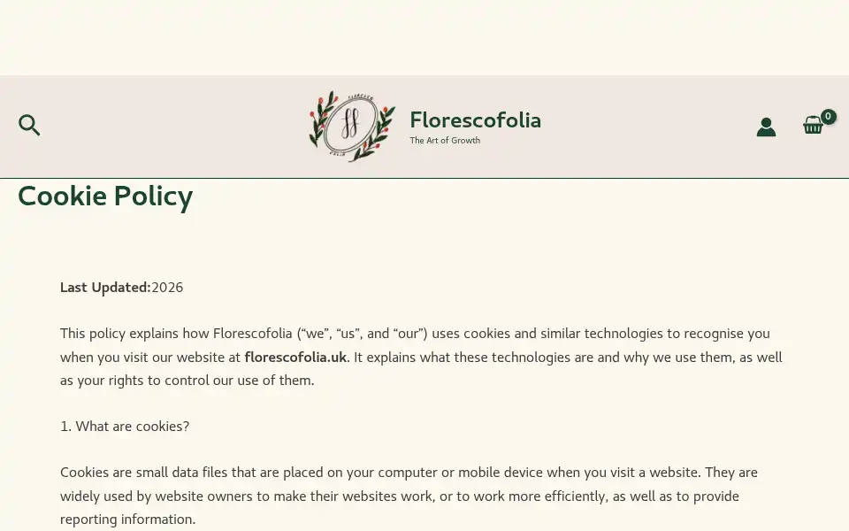 Screenshot of florescofolia.com