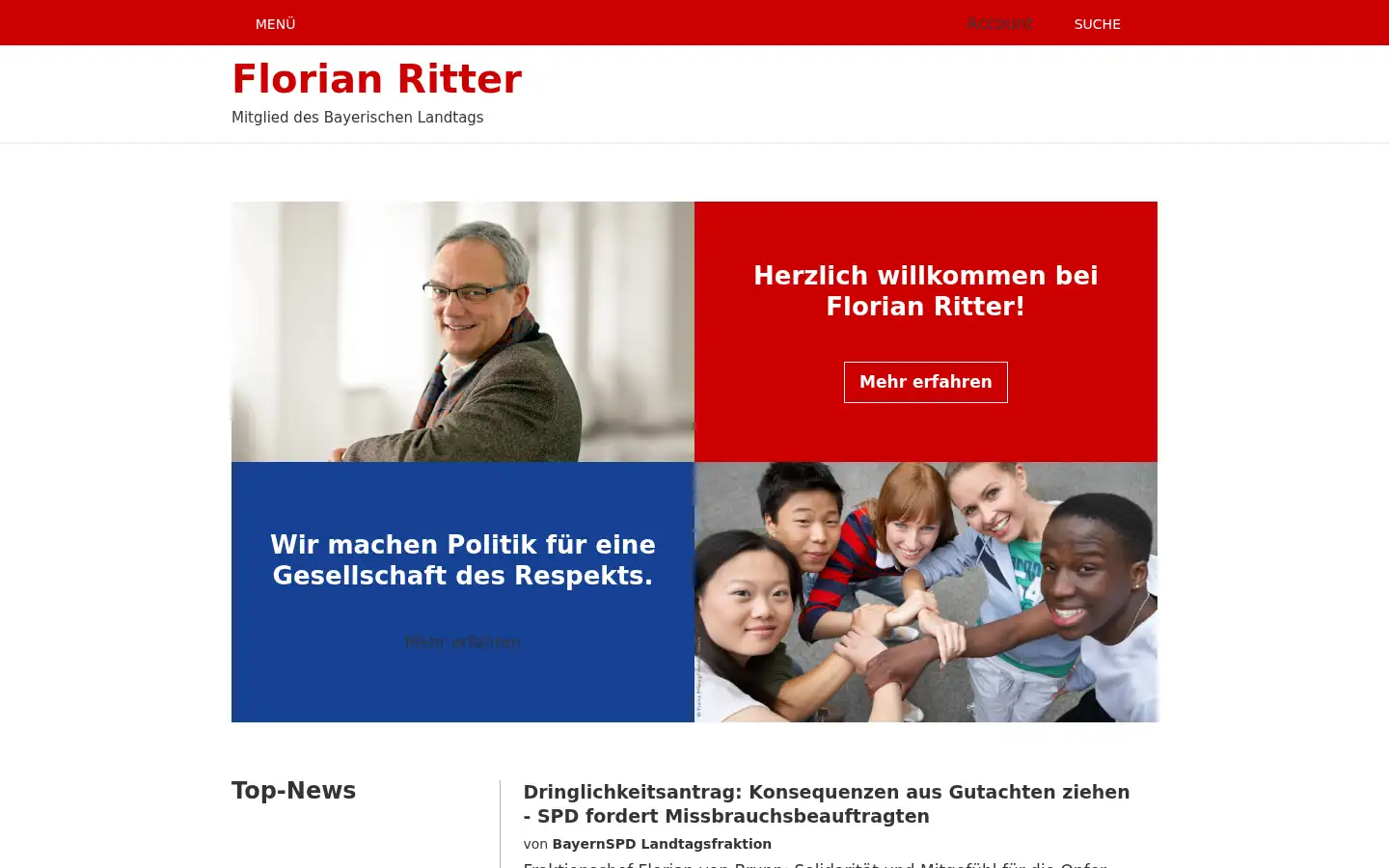 Screenshot of florian-ritter.bayern