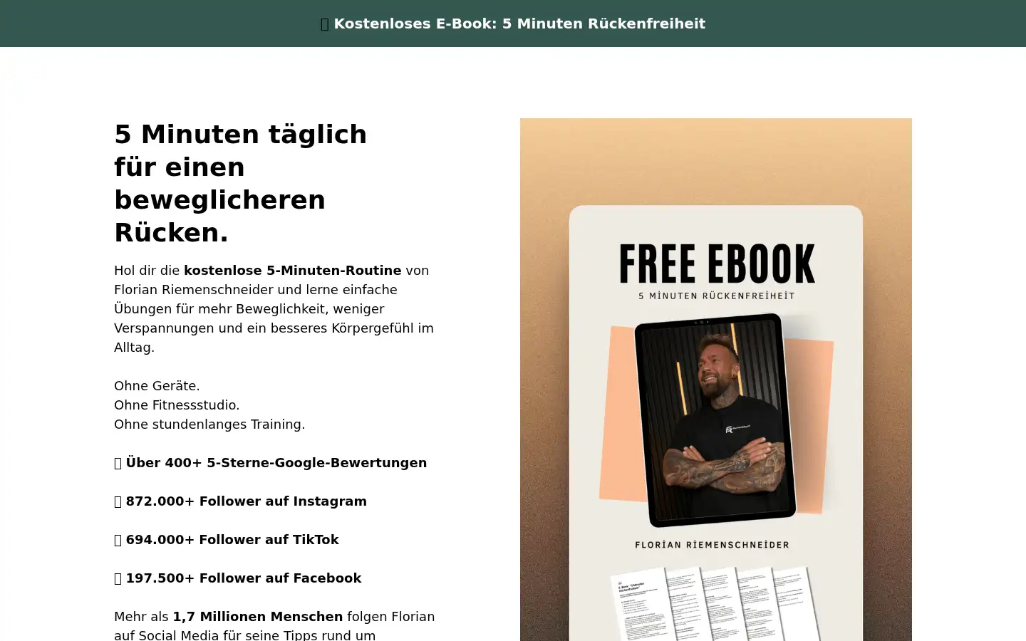 Screenshot of florianriemenschneider.com