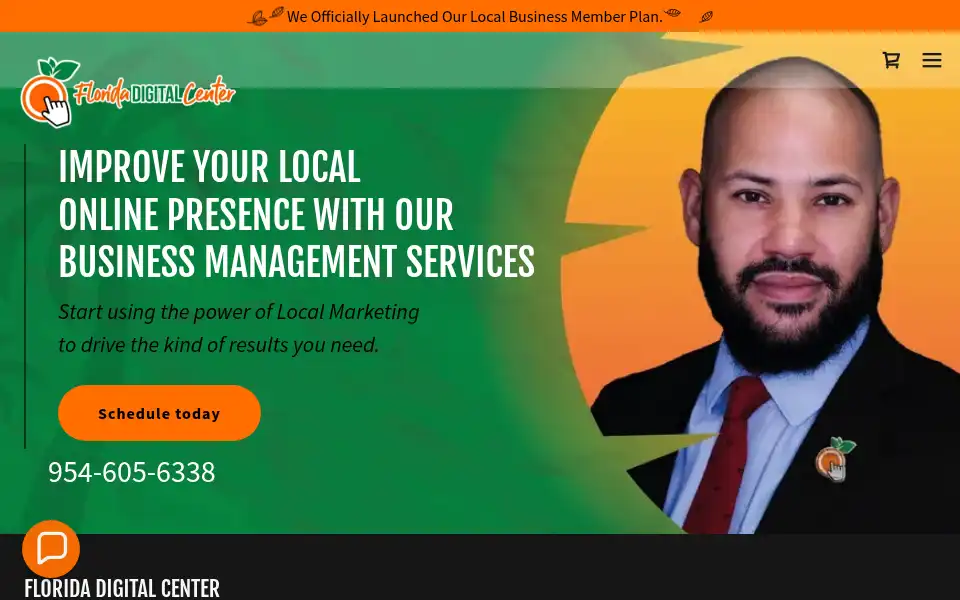 Screenshot of floridadigitalcenter.com