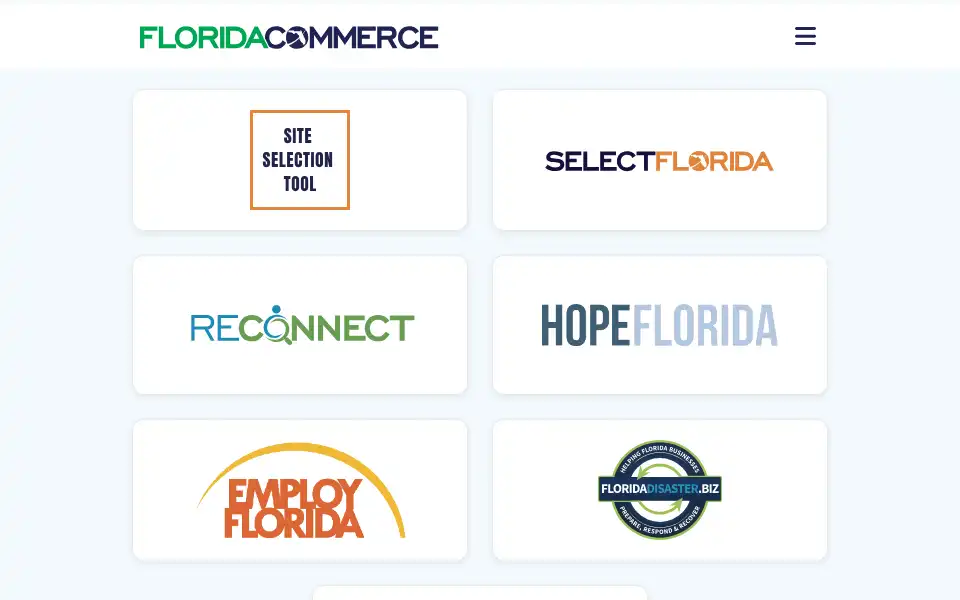 Screenshot of floridajobs.org