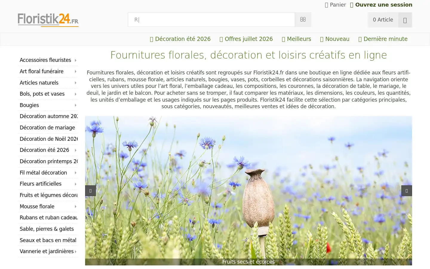 Screenshot of floristik24.fr
