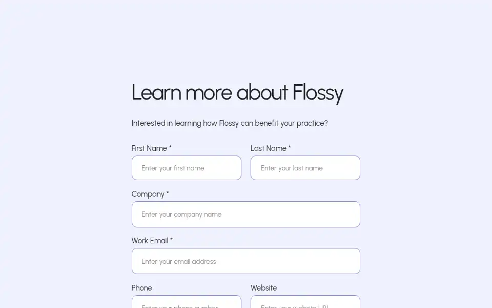 Screenshot of flossy.com