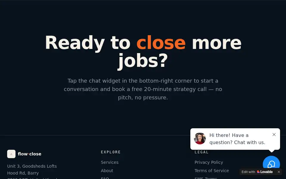 Screenshot of flow-close.com