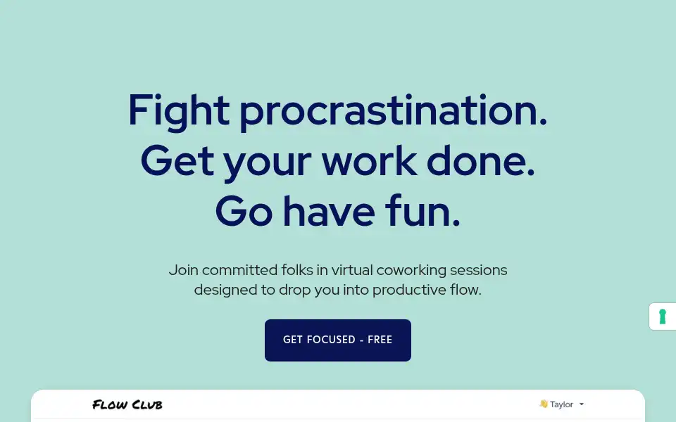 Screenshot of flow.club