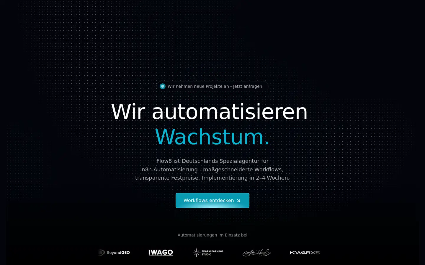 Screenshot of flow8.de