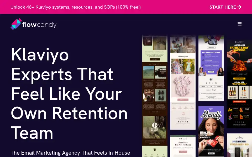 Screenshot of flowcandy.com