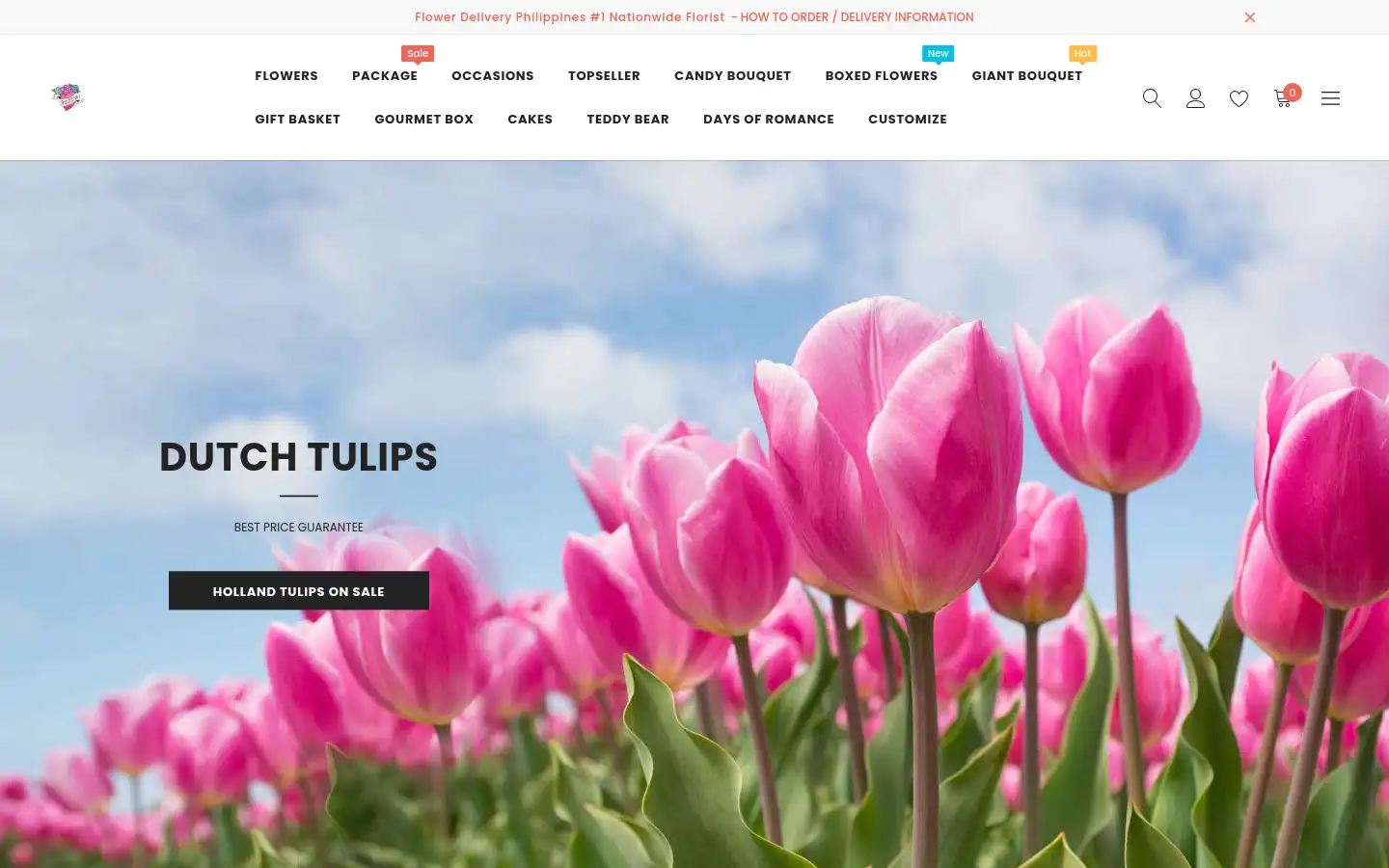 Screenshot of flowerdeliveryphilippines.net