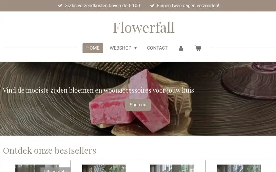Screenshot of flowerfall.nl
