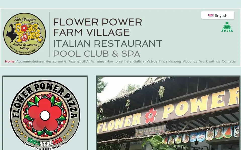 Screenshot of flowerpowervillage.com