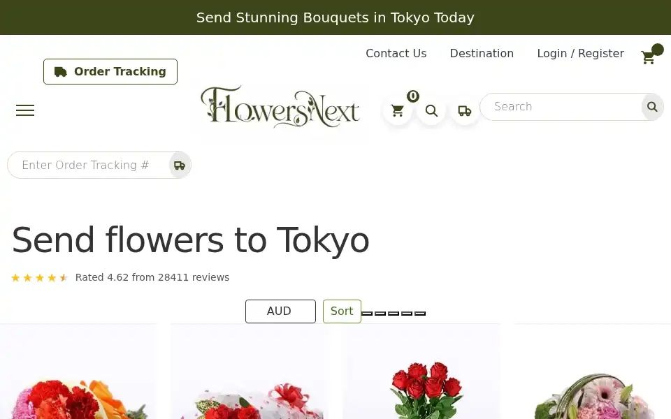 Screenshot of flowersnext.com
