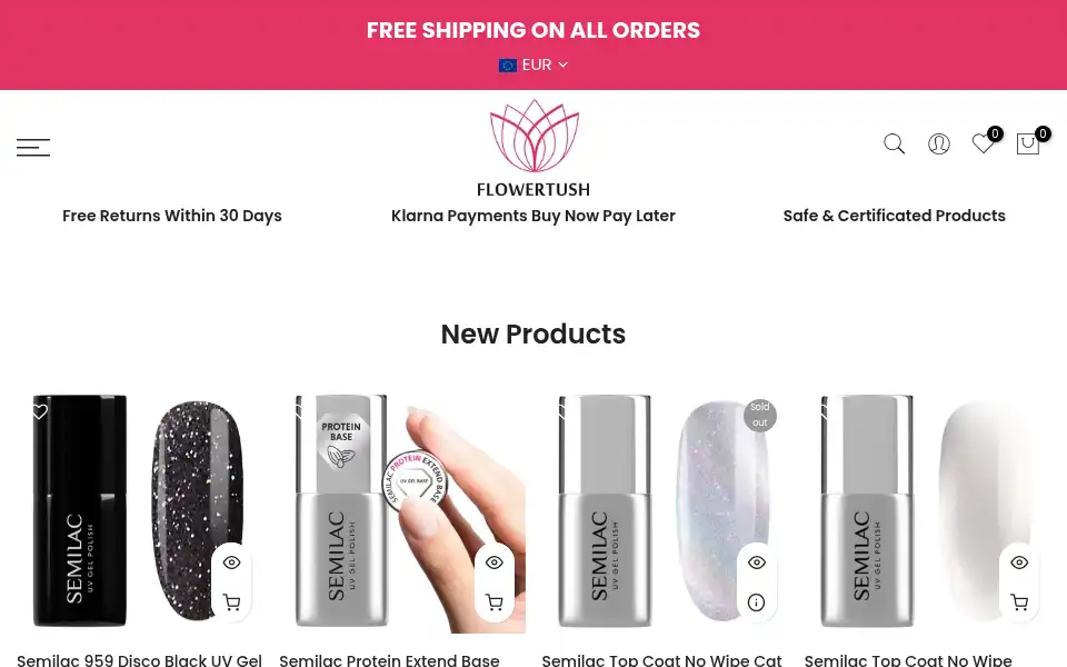 Screenshot of flowertush.co.uk