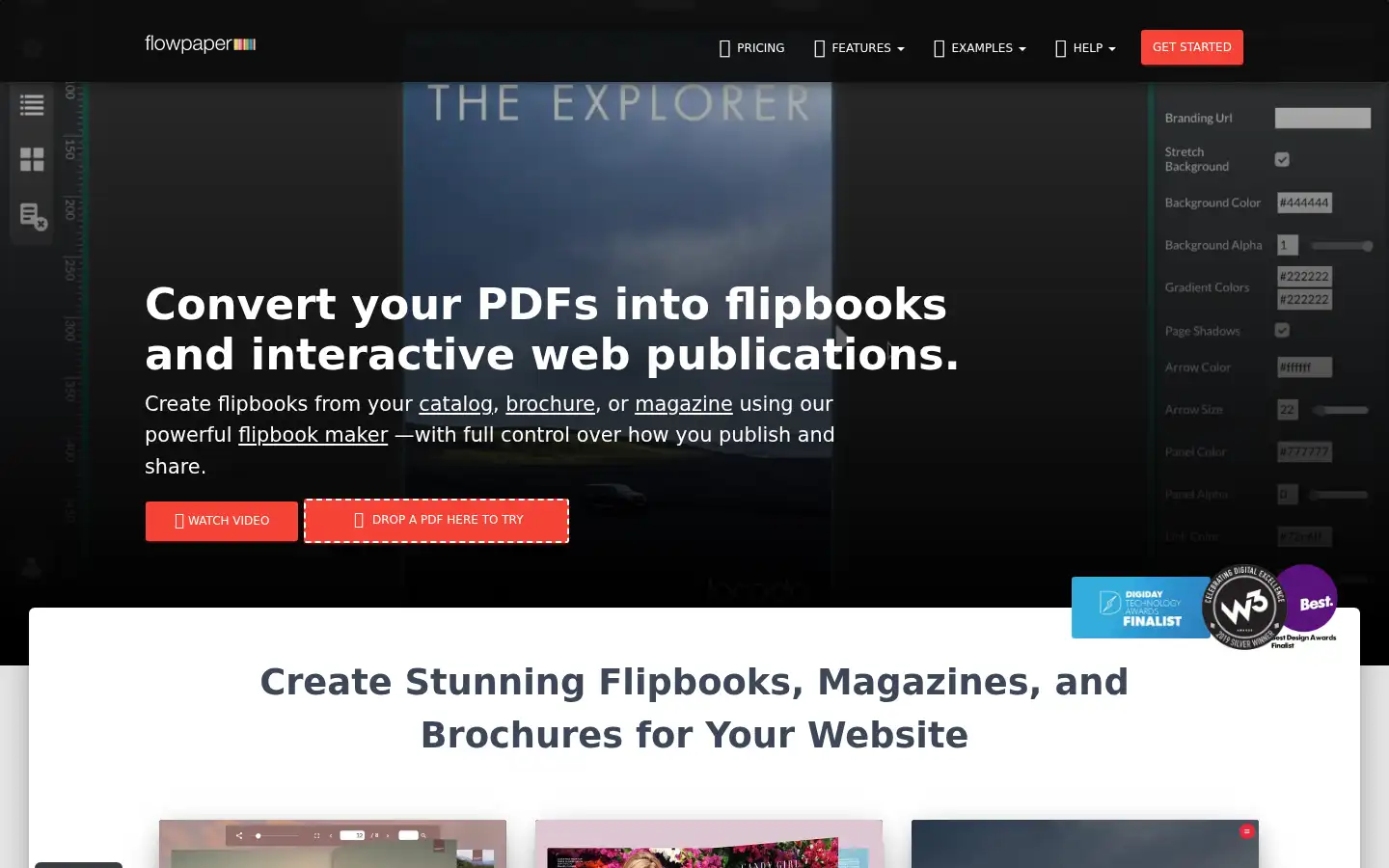 Screenshot of flowpaper.com