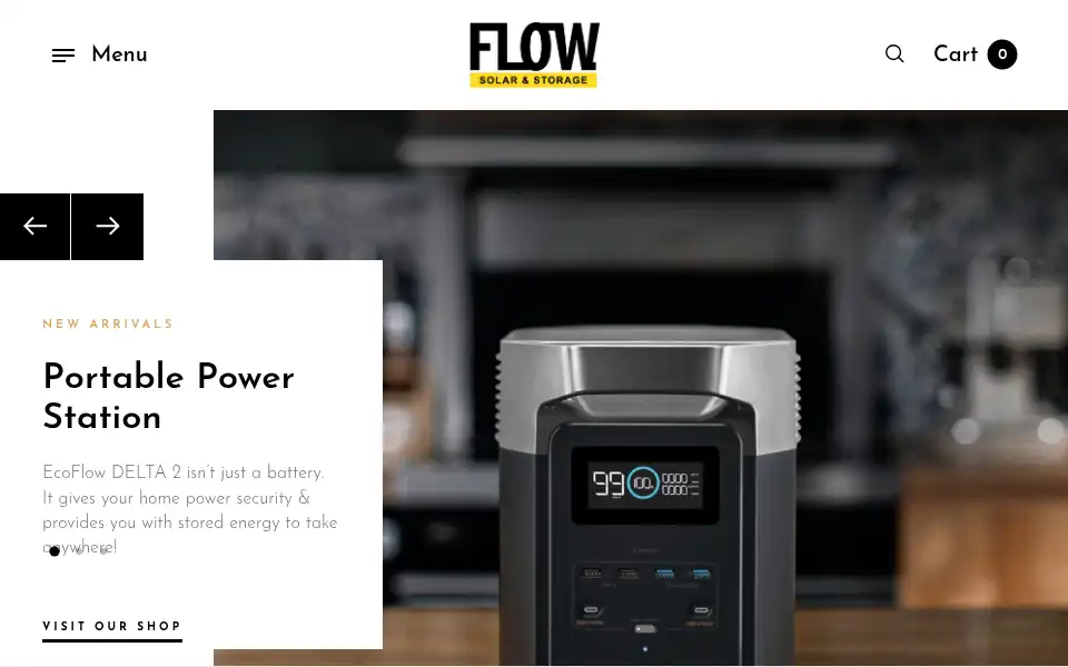 Screenshot of flowsolar.co.uk