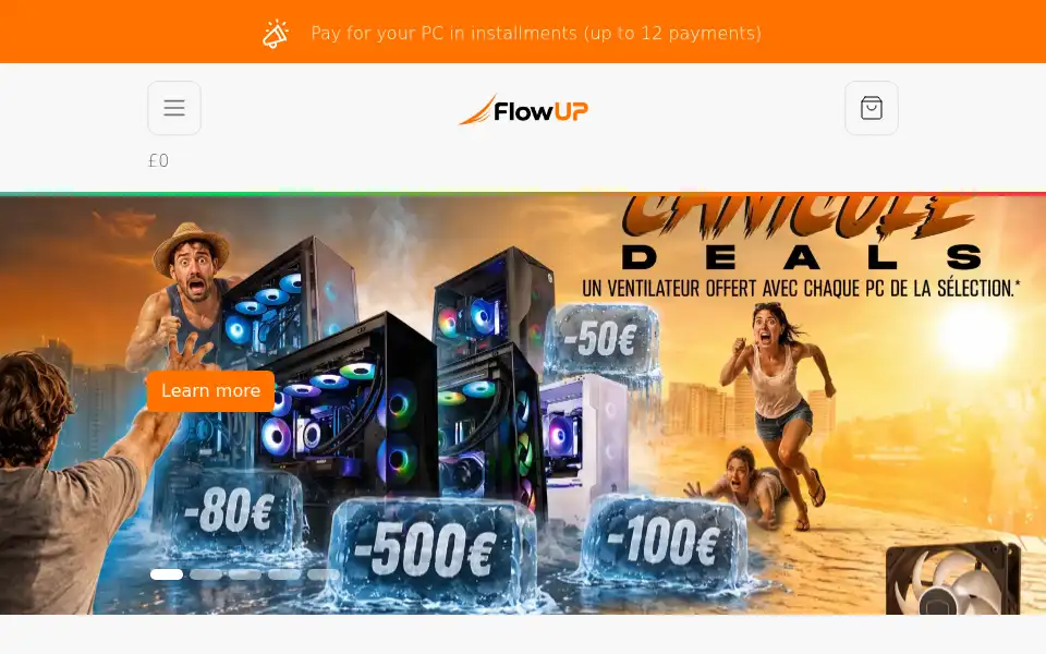 Screenshot of flowup.shop