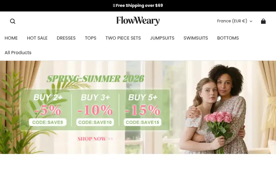 Screenshot of flowweary.com