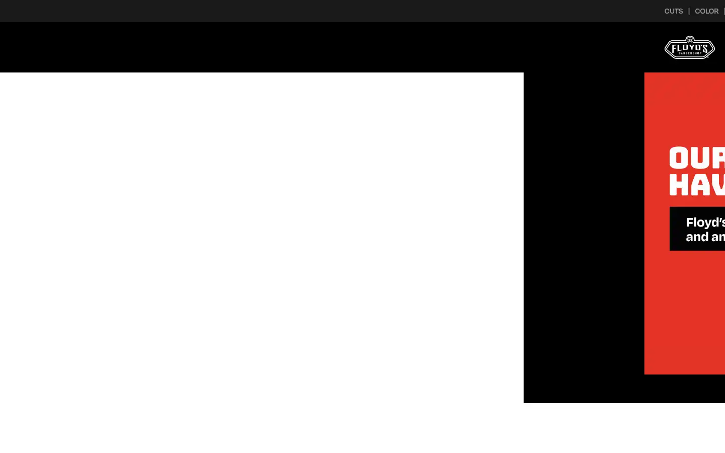 Screenshot of floydsbarbershop.com