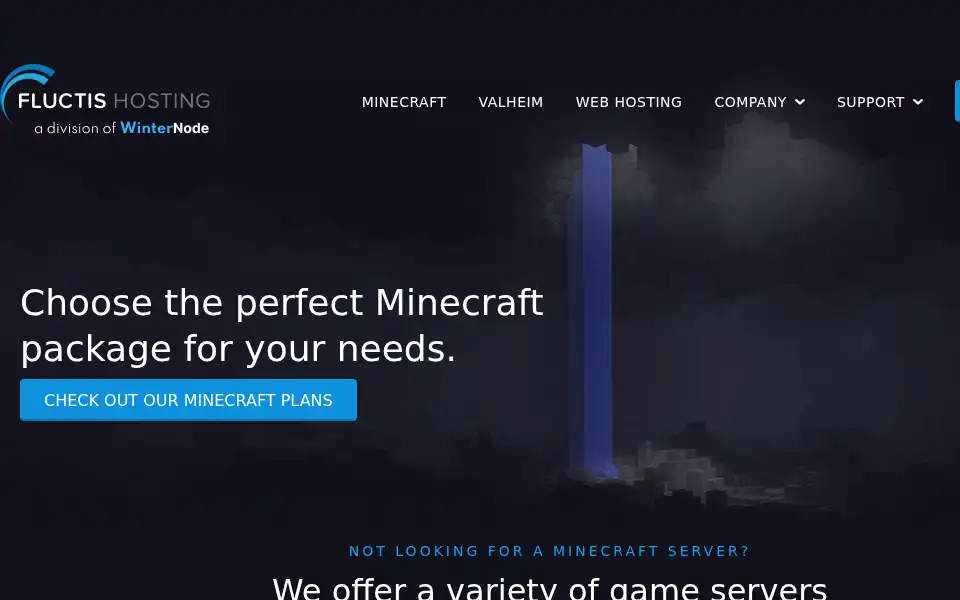 Screenshot of fluctishosting.com